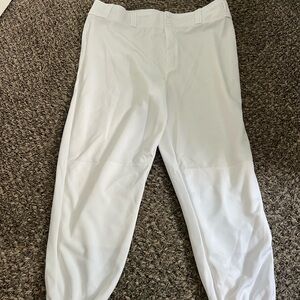 White Athletic Baseball Pants